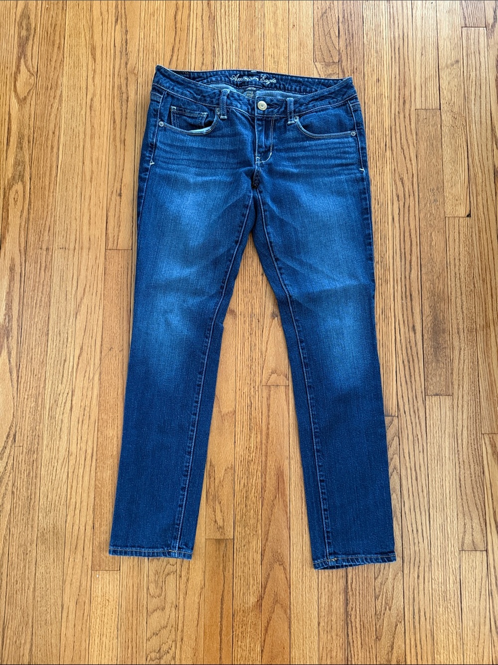 American Eagle Outfitters Skinny Jeans in Dark Blue